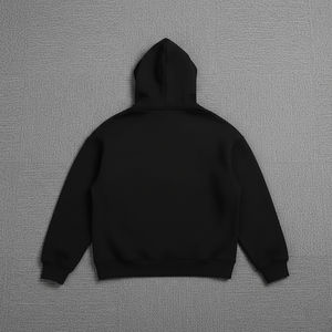 Sweat à capuche polaire pour homme de haute qualité, surdimensionné, avec logo personnalisé brodé ou imprimé, 100 % coton, coupe-vent, respirant, teinture unie - Product Image 6