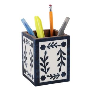Porte-stylo en résine fait main, design artisanal, forme personnalisée, organiseur de bureau et de table, décoration intérieure au meilleur prix - Product Image 3