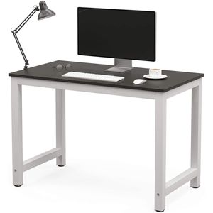 Mecor 43-Inch Large MDF Black 'YS' Computer Desk for Office or Home Study Work Station <b>PC</b> & Laptop <b>Table</b> Furniture - Product Image 1