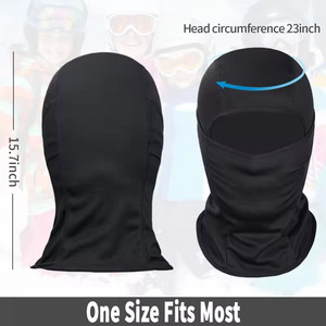 Pasamontañas de Seda para Mujer, Protección Facial Completa para Exteriores, Máscara de Esquí con Impresión Digital Personalizada por Sublimación, Máscara Deportiva de Esquí y Ciclismo con un Orificio - Product Image 3