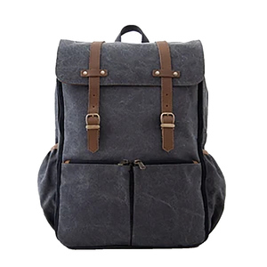 Multi Functional <b>Canvas</b> Baby Care Organizer Travel Tote Insulated Bottle Pockets Large Capacity Zipper Closure Storage Bag - Product Image 3