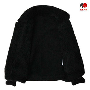 แจ็คเก็ตหนังแท้แบบกำหนดเองสำหรับผู้ชาย ยี่ห้อ Ryan Pro Gear เนื้อผ้านุ่มสบาย ระบายอากาศได้ดี พร้อมโลโก้แบบกำหนดเอง ดีไซน์ OEM - Product Image 4