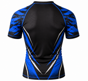 Maillot de compression personnalisé à manches courtes pour MMA, BJJ, Jiu Jitsu, sublimation imprimée, entraînement, gym, vêtements de sport - Product Image 4