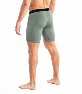 Calzoncillos bóxer de compresión sin costuras de talle alto para hombre, populares, estampados, transpirables, de punto, ropa interior de compresión al por mayor - Product Image 5