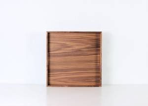 Walnut Wood Foldable Ottoman <b>Tray</b> <b>with</b> <b>Handles</b> Modern Living Room Decor <b>Tray</b> - Product Image 2