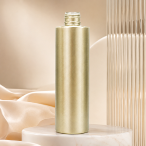 Botella Cosmética Transparente de PET Directo de Fábrica con Recubrimiento de Perlas Doradas Champán y Tapa Personalizada para Tónico, Bruma Corporal y Champú - Product Image 5