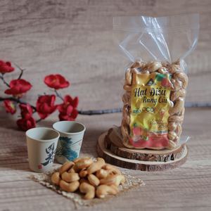 Shelled Roasted Cashew Nuts Premium Grade W180 250g Transparent Vietnam Zipper Made Our Own Factory Dong Phu Brand ISO Certified - Product Image 3