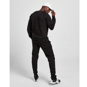Conjuntos Deportivos de Forro Polar para Hombre, 100% Algodón, Logotipo Personalizado, Color Sólido, Ropa Urbana Ecológica, Cuello con Capucha, OEM - Product Image 5