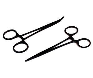 Pinzas quirúrgicas curvas de la mejor calidad para extracción de mosquitos, pinzas de pesca de arterias, instrumentos con acabado negro - Product Image 1