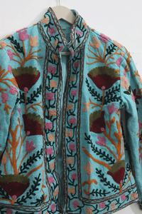 Hecho a mano Suzani TNT Chaqueta Bordado Desgaste Chaqueta Abrigo Mujer Abrigo Suzani Chaqueta corta - Product Image 5