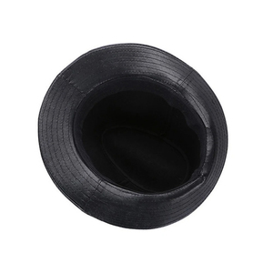 <b>Mens</b> Leather Snapback <b>Cap</b> <b>Flat</b> Brim Adjustable Fashion Hat Soft Comfortable Street Wear Daily Use OEM Factory Custom Production - Product Image 2
