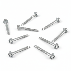 Self-Drilling <b>Screws</b> Washer Head Zinc/Hot-Dip <b>Galvanized</b> Carbon Steel Metric/Inch Standard Thread Class 8 - Product Image 1