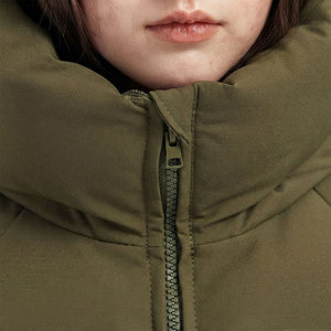 Chaqueta Acolchada Larga para Mujer, con Capucha, Resistente al Viento, para la Temporada de Nieve, 100% Poliéster, Cómoda, a la Moda, Proveedor OEM, Estilo Contemporáneo - Product Image 6