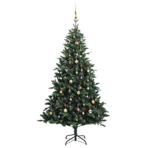 Sapin de Noël Artificiel Articulé avec 300 LED et Ensemble de Boules 210 cm pour une Décoration Festive - Product Image 4