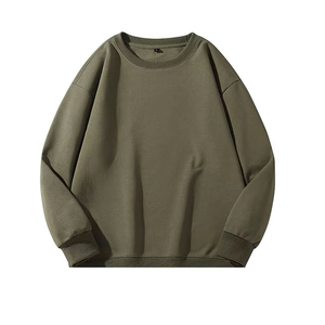 Sweat-shirt d'hiver pour homme en tissu épais et dense, doublure polaire chaude, couche de base solide et épaisse, vêtement haute densité - Product Image 1