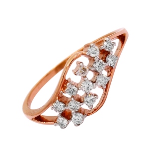 แหวนครบรอบสำหรับผู้หญิง ดีไซน์คลาสสิก ประดับเพชรคุณภาพสูงจาก Djewels ผลิตด้วยวิธี Lab Grown ตัวเรือนทองคำแท้ 14K ทรง Prong Set แบบ Brilliant Cut รับรองโดย IGI INGEMCO - Product Image 4