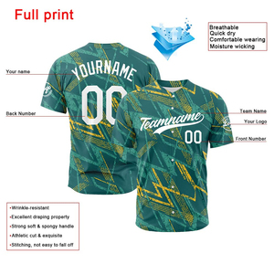 เสื้อเบสบอลแบบสั่งทำปี 2026 สำหรับผู้ชายและผู้หญิง เสื้อยืดเบสบอลระบายอากาศได้ดี ไซส์พลัส พิมพ์ลายดิจิทัล โพลีเอสเตอร์ 100% คอกลม - Product Image 2