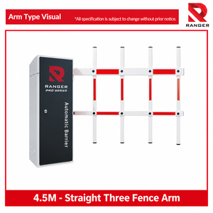 Barrera Automática de Brazo Triple Serie Pro de 4.5M con Reverso Automático para Entrada de Vehículos Restringida - Proveedor de Malasia - Product Image 2