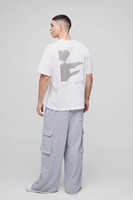 T-shirt homme oversize, coupe ample, épaules tombantes, coton lourd, style streetwear