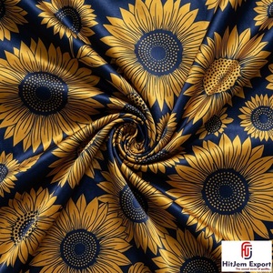 Servicio de Fabricación Personalizada de Tela de Poliéster Ligera y Suave con Impresión Digital para Vestidos, Prendas y Textiles - Product Image 1