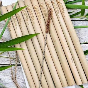 Pajitas de Bambú Ecológicas Reutilizables y Biodegradables al por Mayor para Bebidas, Ideales para Té de Burbujas - Product Image 4
