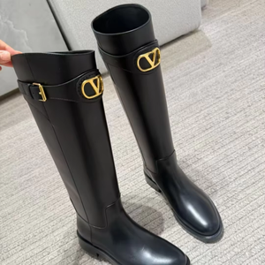 2026 New Style Genuine Leather Women's Luxury Designer Custom <b>Knee</b>-<b>High</b> Snow Boots Outdoor Waterproof Anti-Slip Boots - Product Image 4