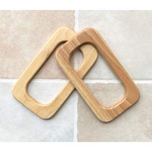 Poignée en bois écologique solide pour sacs, artisanat en bambou et en bois fait à la main pour les cadeaux et les travaux manuels - Product Image 1