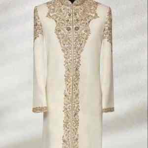 Salwar Kameez indien pakistanais pour homme, tenue de mariage royale brodée, tenue traditionnelle de Dulha, protection solaire premium, sans plis - Product Image 6