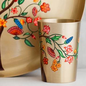 Service de table Kansa pour une personne, collection Kalpvriksha, vaisselle en bronze artisanale écologique, durable, résistante à la décoloration, du Punjab - Product Image 4