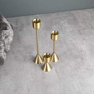 Luxury Design <b>Brass</b> Candle <b>Holder</b> with Durable Candle Stand for Home Office Festivals Wedding Décor and Gift Collections Use - Product Image 3