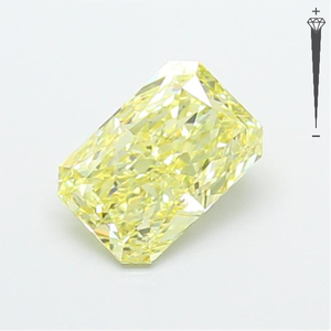 Diamant de laboratoire CVD certifié IGI, taille Radiant, 1,38 carat, couleur Jaune Fantaisie, clarté VS2, LG 792667013, ROYAL GEMS pour bijoux - Product Image 1