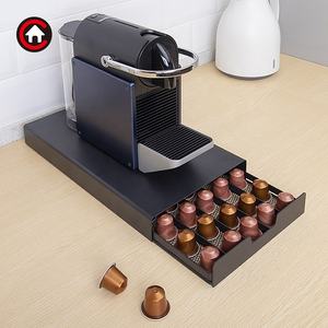 Organisateur moderne en métal pour tasses K <span class=keywords><strong>Dolce</strong></span> <span class=keywords><strong>Gusto</strong></span> Nespresso Porte-45 <span class=keywords><strong>capsules</strong></span> Porte-dosettes de café <span class=keywords><strong>Tiroir</strong></span> de rangement - Product Image 4
