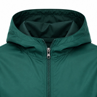Blouson bomber à capuche pour femme, couleur unie, manches longues, fermeture éclair, matière polyester, vêtement de printemps, coupe-vent, léger, décontracté