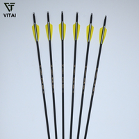 Flèches de tir à l'arc professionnelles en carbone de 32 pouces, 300 spine, pour entraînement sur cible, pour arc classique et arc à poulies