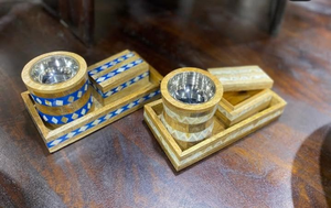 NOUVEAU Brûleur d'encens Mubkhar Bakhoor en os incrusté noir et blanc, fait main, le plus vendu en Inde, pour le Ramadan, brûleur d'encens arabe Oud - Product Image 4