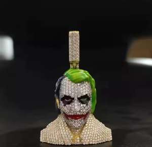 Collar de Alas de Ángel con Corazón, Joyería Hip Hop de Lujo, Chapado en Plata con Moissanita, Unisex, para Exportación, Calidad de Exportación, Nueva Colección Luxira Jewels - Product Image 3