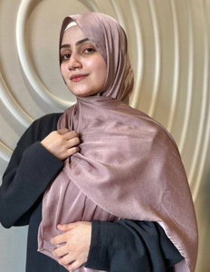 Premium Satin Feel Plain Hijab Scarf <b>Silk</b> Feel <b>Head</b> <b>Wrap</b> Custom OEM ODM Textile Manufacturer - Product Image 6