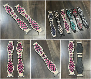 Nueva Correa de Reloj de Cuero Genuino de Lujo al por Mayor, Correa de Reloj Unisex de Cuero Hecha a Mano con Diseño a Cuadros - Product Image 3