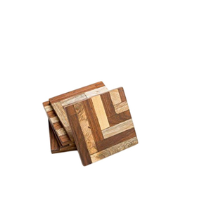 Posavasos Hexagonales de Madera Hechos a Mano, Decoración Rústica Ecológica para Mesa de Estilo Campestre, para Uso en Hogar, Restaurantes y Hoteles - Product Image 2