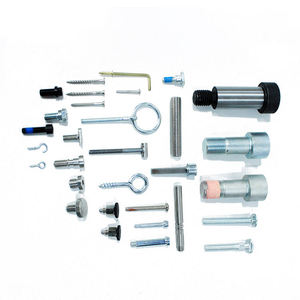 Vis à tête hexagonale avec 6 écrous, filetage UNC, laiton, acier inoxydable, aluminium, fixations métalliques industrielles robustes, ensemble de quincaillerie hexagonale - Product Image 4