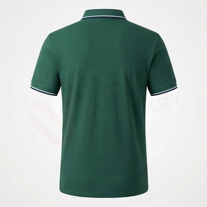 Camisa de Manga Corta Azul Marino para Hombre, 100% Poliéster Piqué, Casual, Transpirable, Antiarrugas, Corte Regular, Diseño de Punto Sólido - Product Image 2