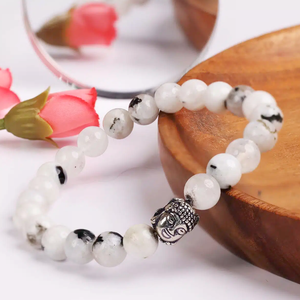 High Quality Rainbow moonstone <b>Beads</b> Buddha <b>Bracelet</b> Romantic Gift Fashion Charm Jewelry for <b>Men</b> Women Energy Meditation - Product Image 6