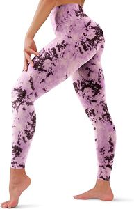 Fully Customized Girls Yoga <b>Leggings</b> Stretchable Hot Selling Tie Dye Vintage Unique Designs Biker Fitness Tights Yoga <b>Leggings</b> - Product Image 4