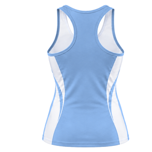 เสื้อกล้ามออกกำลังกายผู้หญิงแบบขายส่ง ไม่มีแขน ทรง Racerback รับผลิตตามแบบ เสื้อกีฬาเบา ระบายอากาศได้ดี ยืดหยุ่น เหมาะสำหรับฟิตเนส โยคะ และยิม - Product Image 2