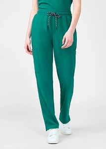 Women's Green <b>Hospital</b> <b>Scrub</b> Pants with Drawstring Waist and Side Pockets - Product Image 5