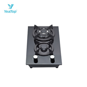 Встраиваемая газовая варочная панель с 1/2 конфорками, из закаленного стекла, с автоматическим поджигом, для сжиженного/природного газа - Product Image 4