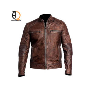 Chaqueta de Cuero Clásica para Hombre, Cuello Alto, Logotipo Frontal, Diseño Moderno de Alta Calidad, Secado Rápido, Cómoda - Product Image 5