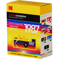 KODAK CHARMERA Porte-clés Appareil Photo Numérique Boîte Mystère Mini Caméra Originale avec 4 Cadres, 7 Filtres et 1,6 Mégapixels pour les Fans d'Anime