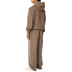 High Quality Custom Men's Heavyweight French Terry Fleece Hooded Acid Wash Oversized Baggy Tracksuits - Product Image 6