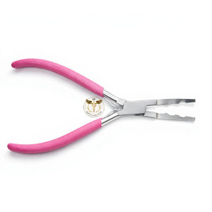 Pince professionnelle classique pour extensions de cheveux – Outil en acier inoxydable pour micro-anneaux et nano-perles - Product Image 1